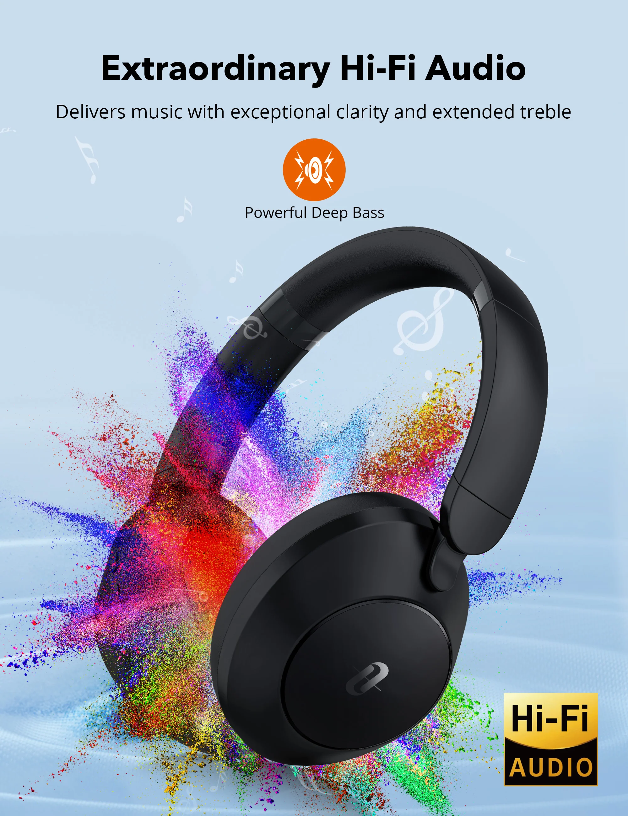 TT-BH1119 Wireless Noise Cancelling Headphones with Deep Bass - Image 3