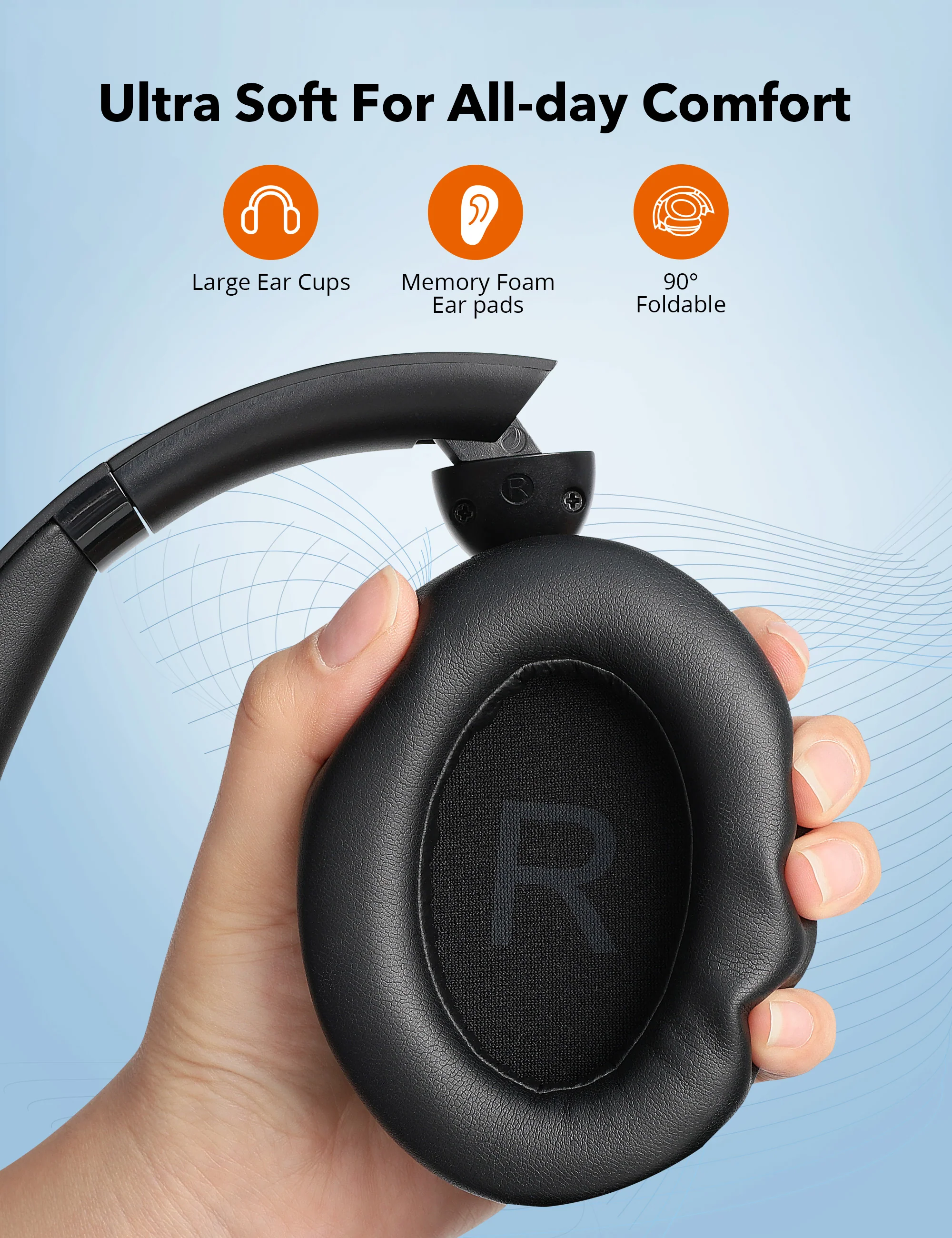 TT-BH1119 Wireless Noise Cancelling Headphones with Deep Bass - Image 4