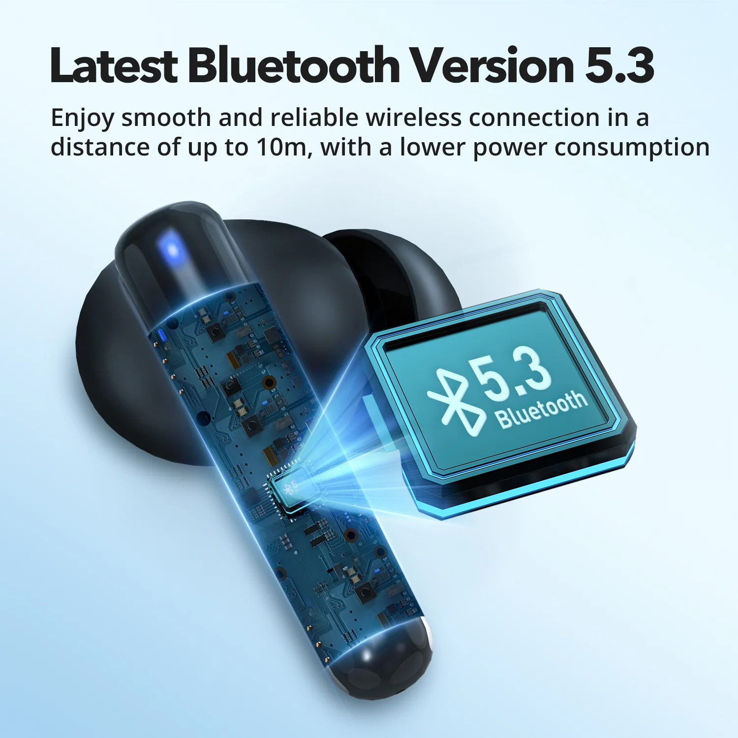 TT-BH1120 TaoTronics  Wireless Bluetooth Lightweight Earbuds with Deep Bass - Image 6