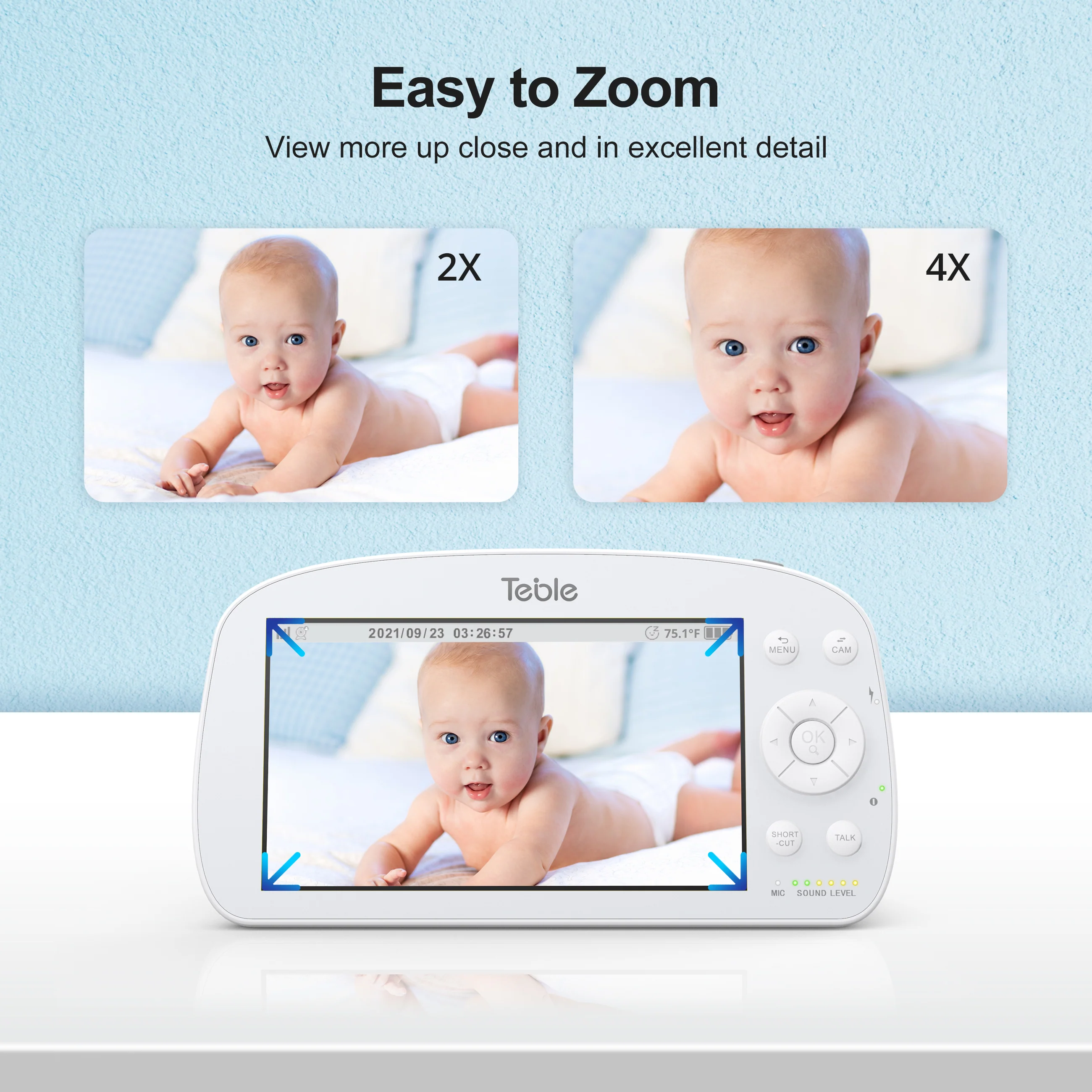 TaoTronics Baby Monitor 5.5 inch 720P HD Display TB-IH001 - Image 7