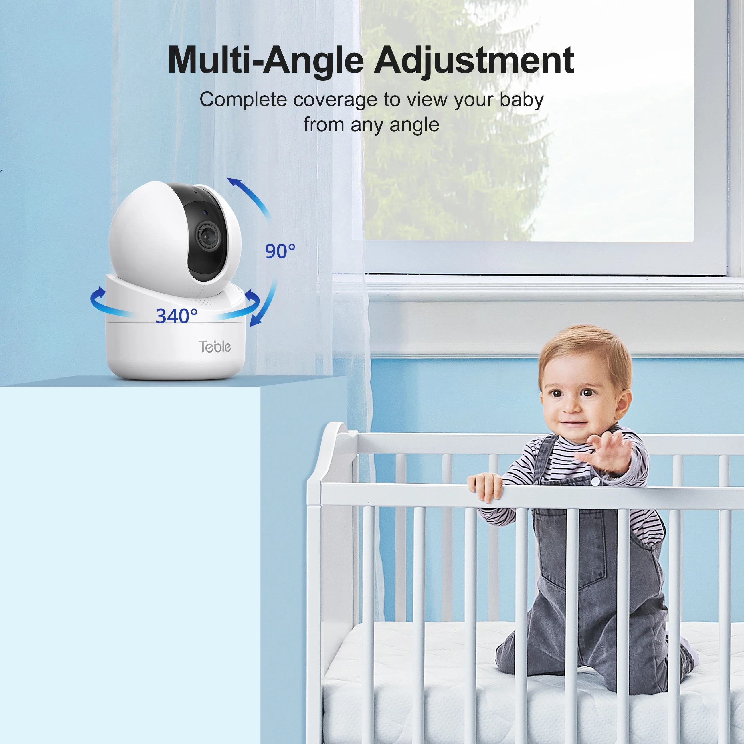 TaoTronics Baby Monitor 5.5 inch 720P HD Display TB-IH001 - Image 8